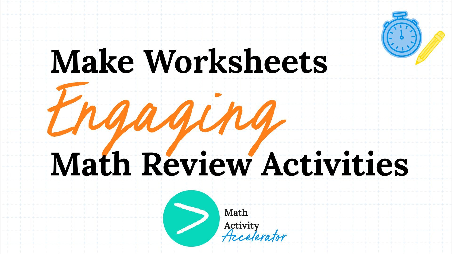 math review activities blog post graphic