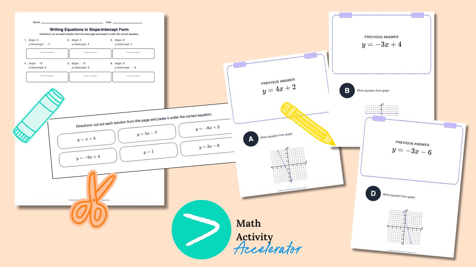 graphing linear equations worksheet