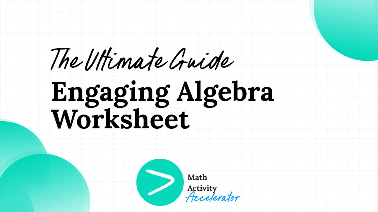algebra worksheet blog post