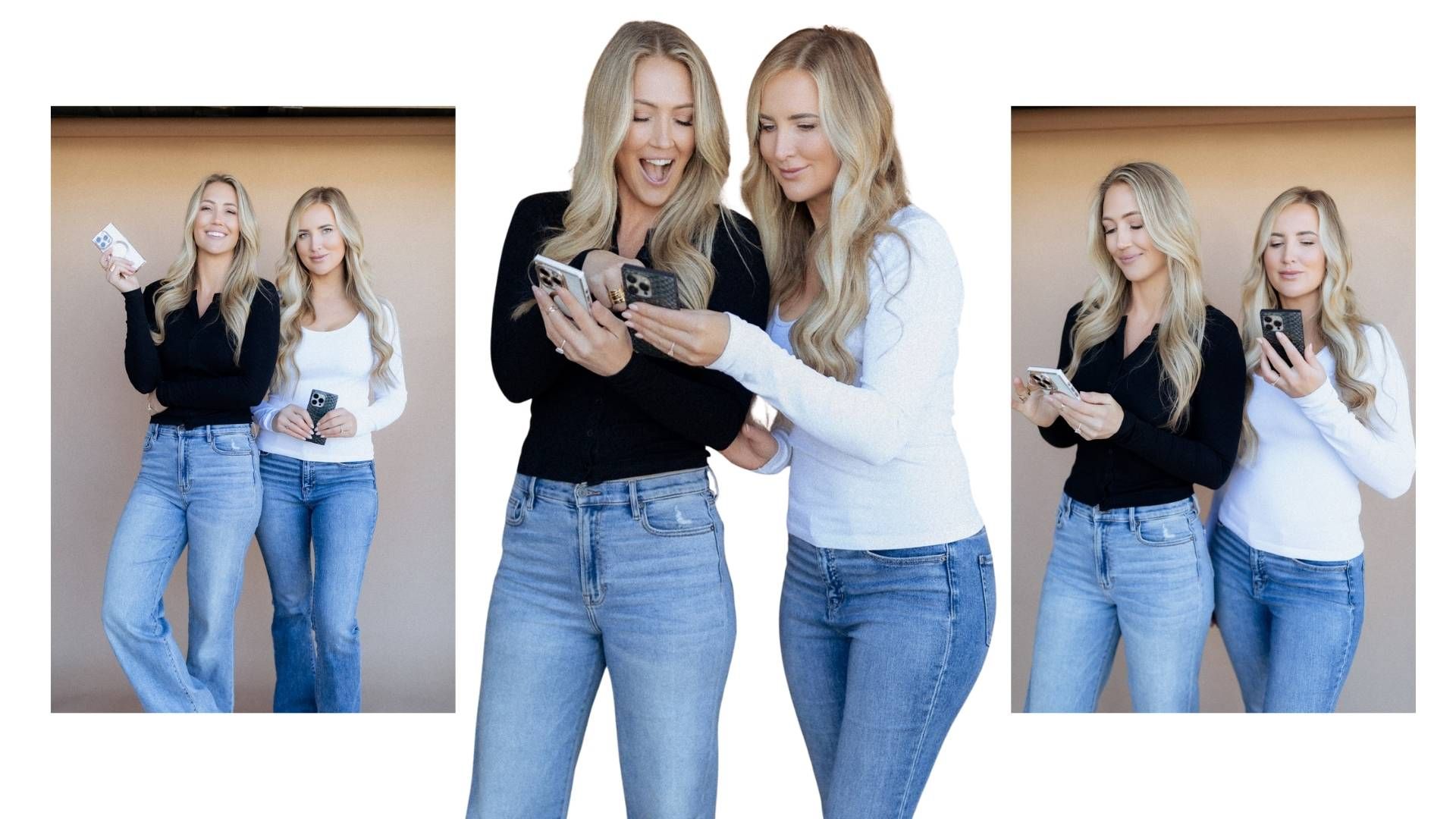 Two UGC Creators holding iphones