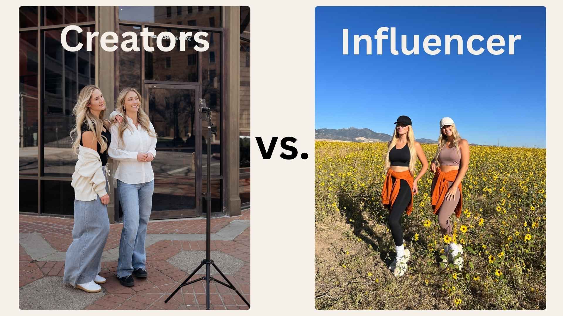 UGC creator or an influencer