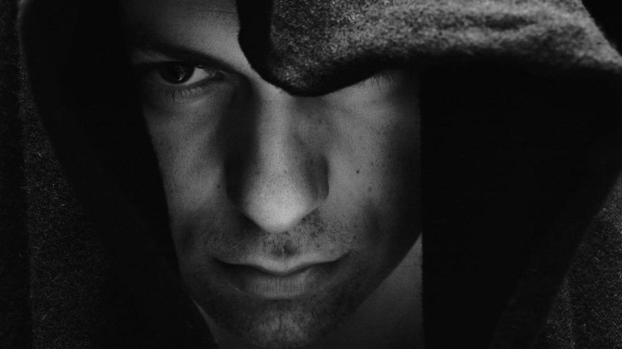 Man looking indifferent