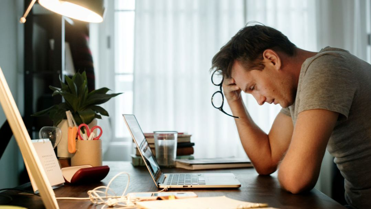 Man feeling frustrated