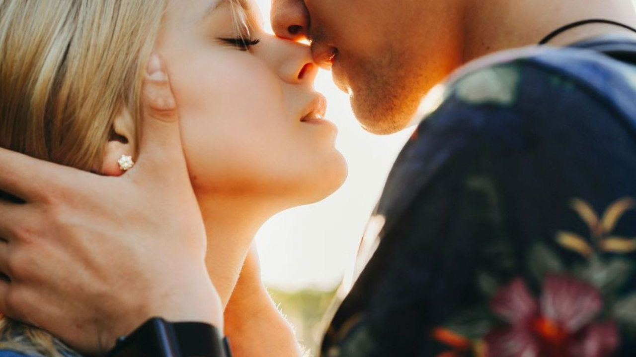 Young couple in love close