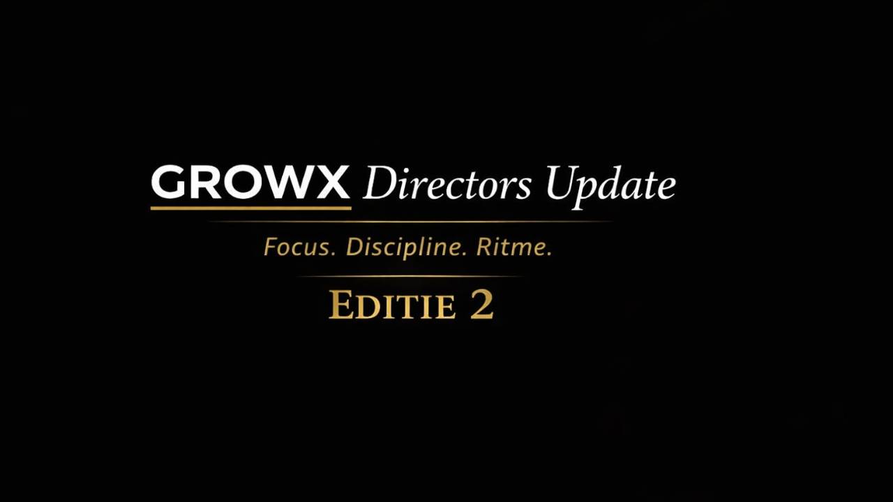 GROWX Directors Update Editie 2 – Groei is geen toeval