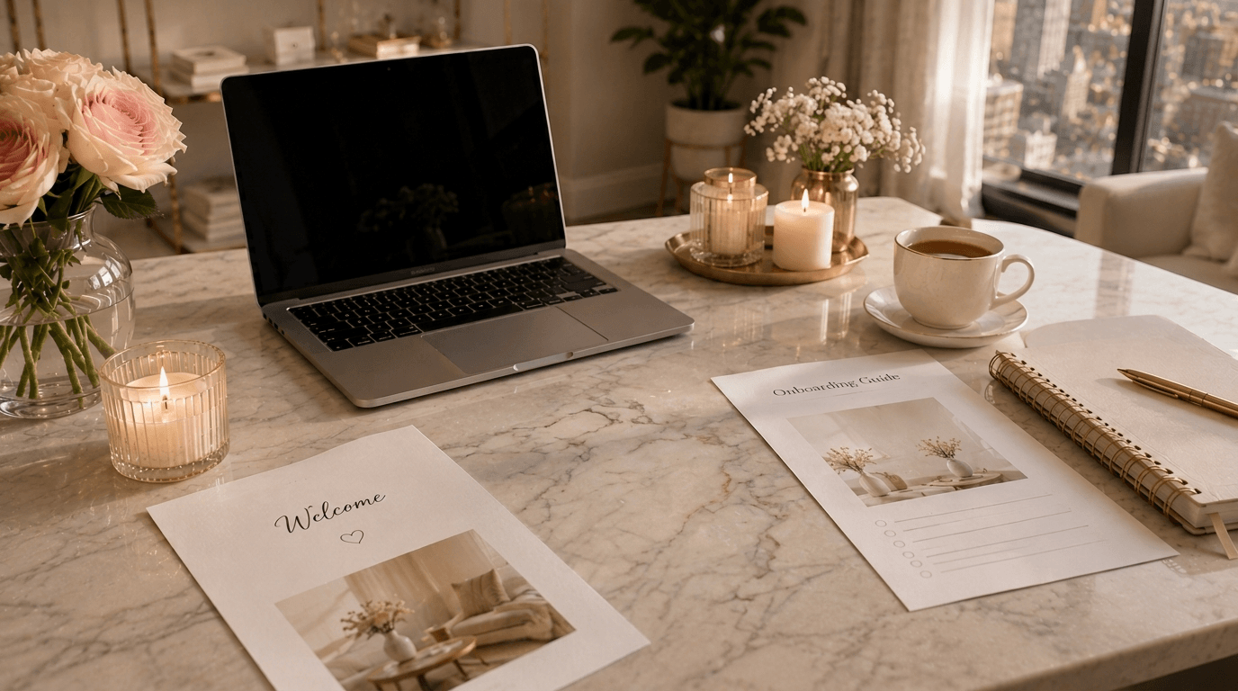 worksheets and a laptop on top of a table