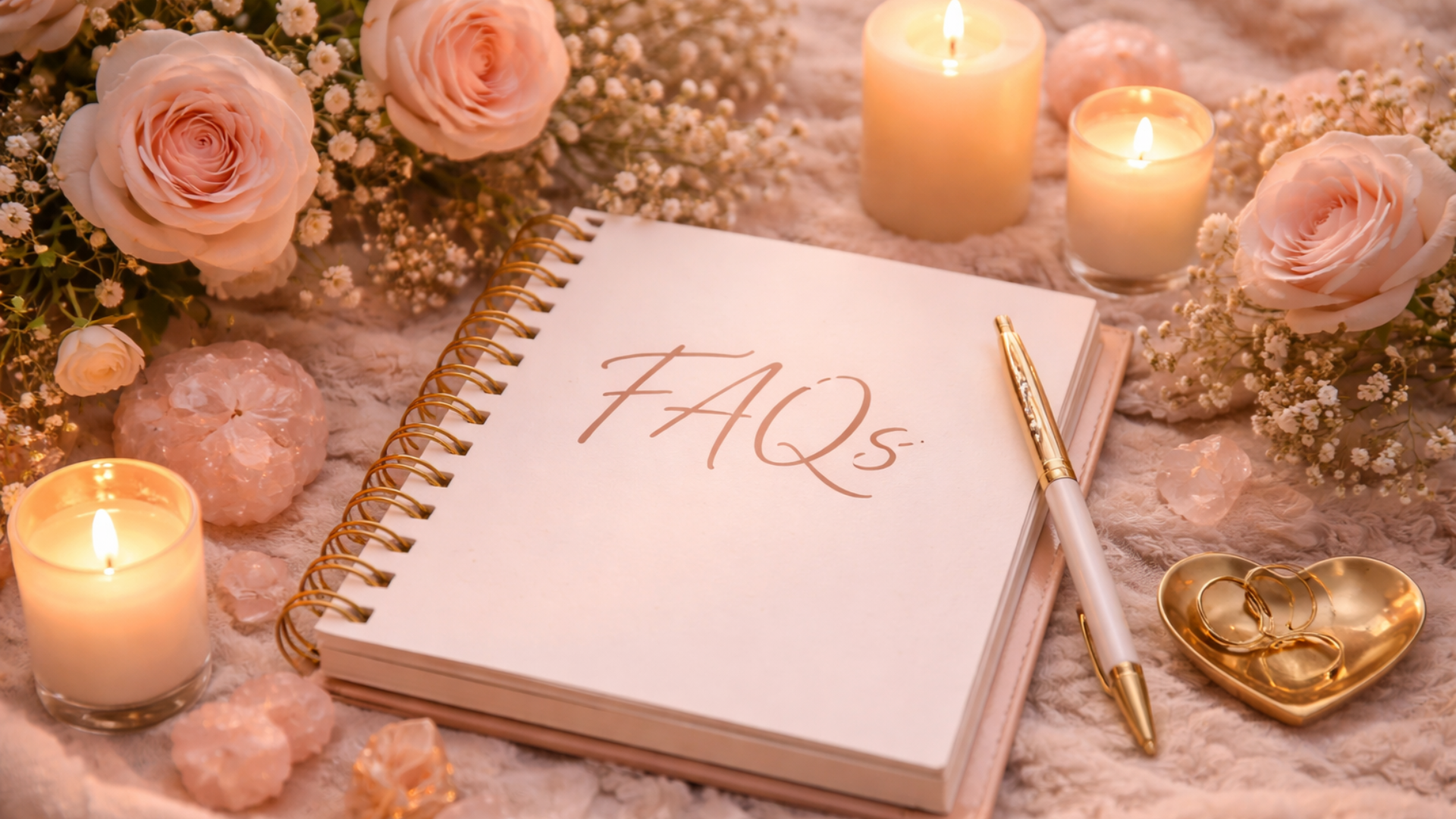 image of a notebook with FAQ written on it