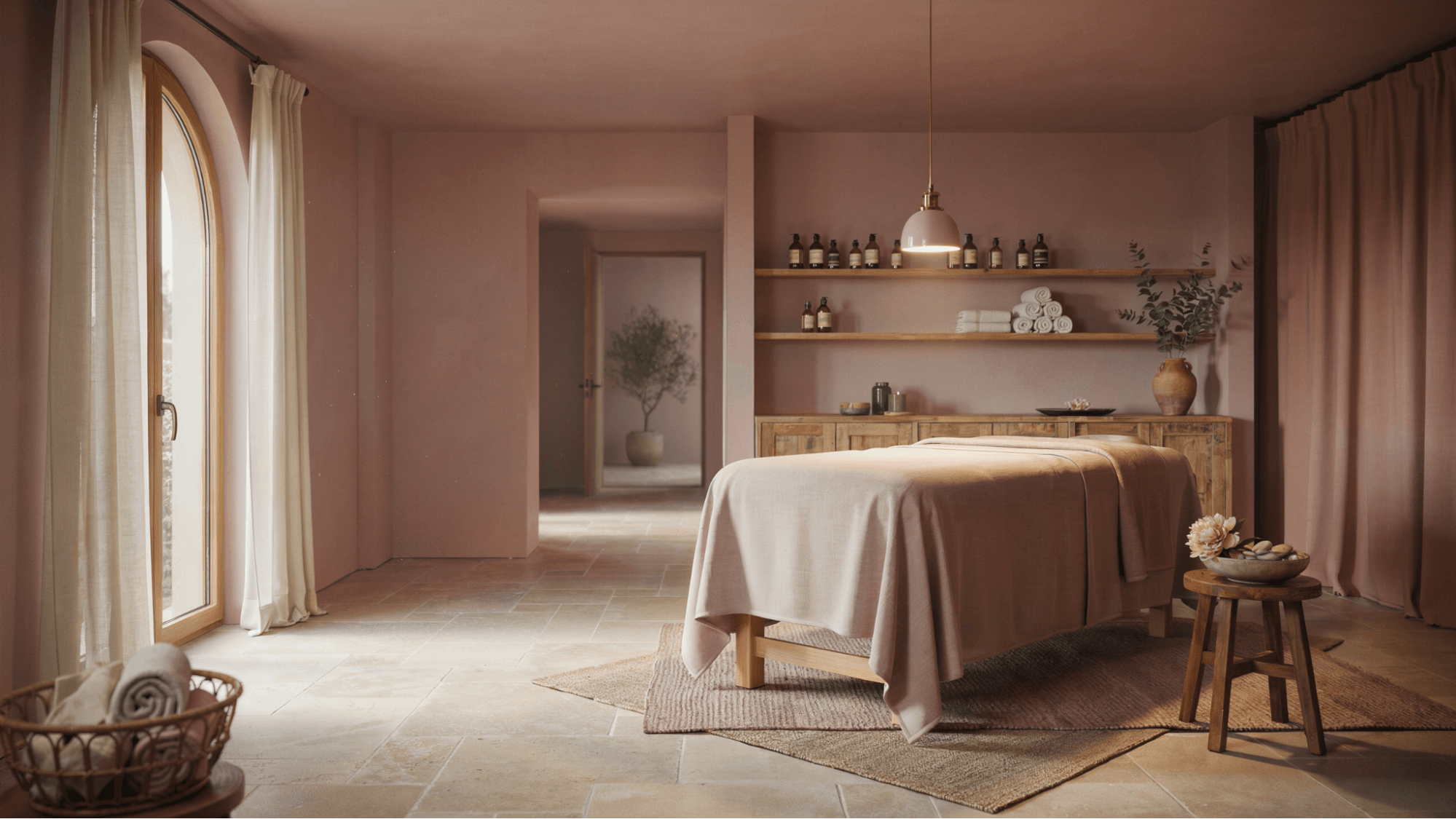 a spa room