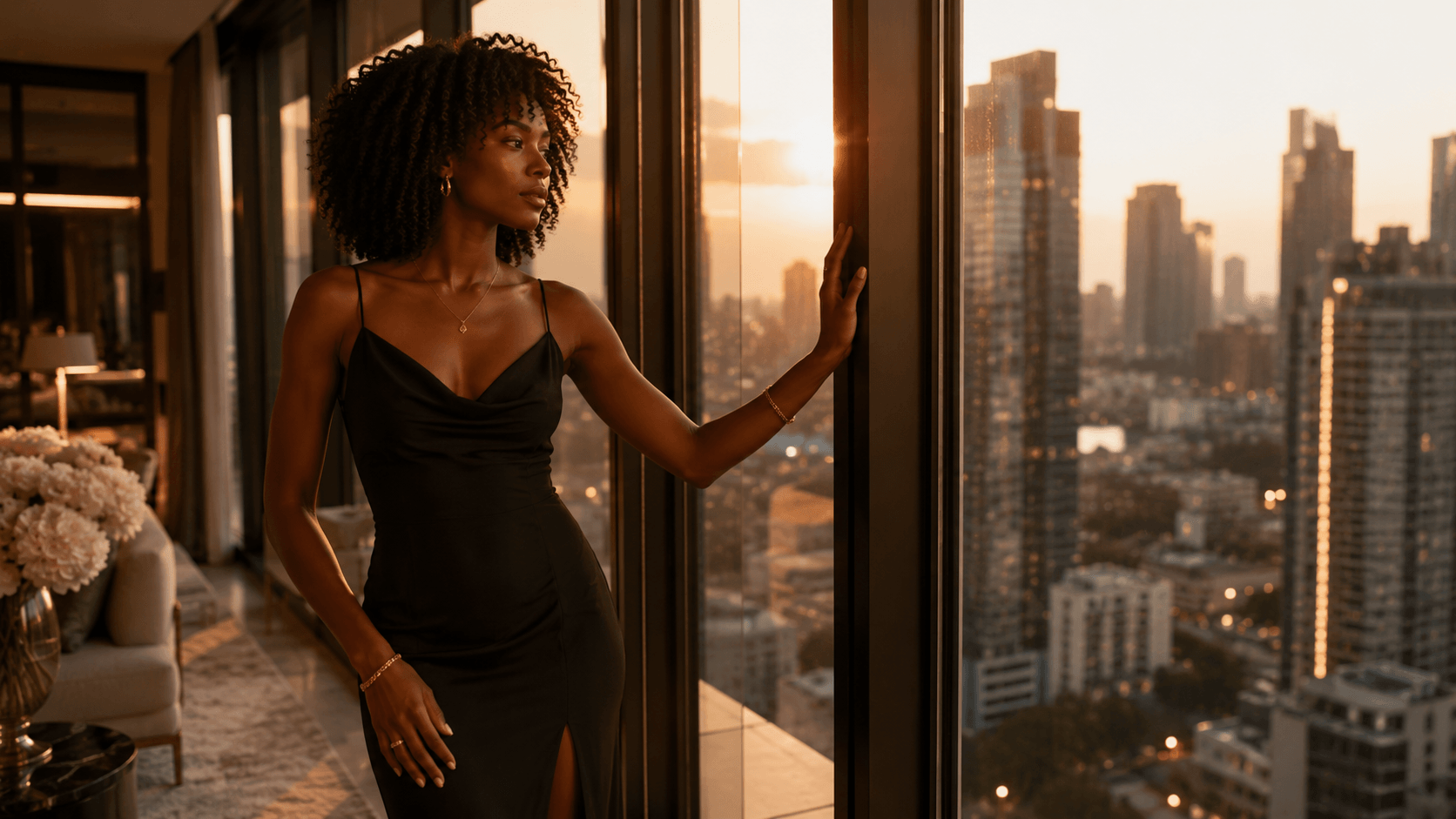 a woman emanating dark feminine energy