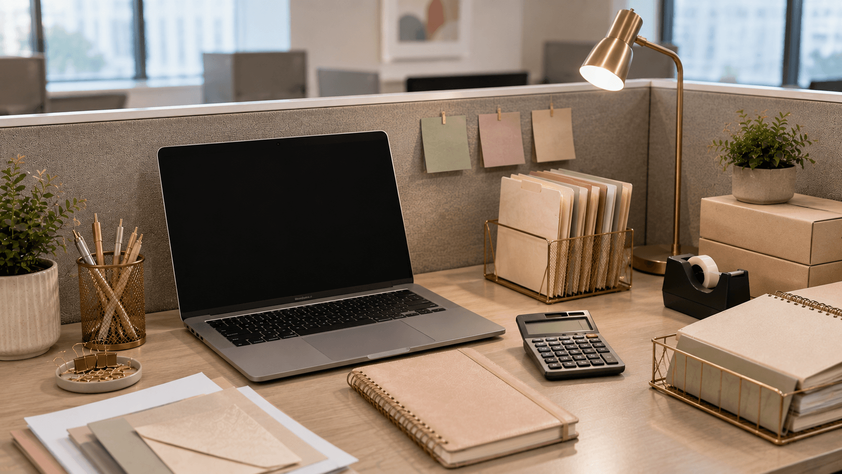 an office desk
