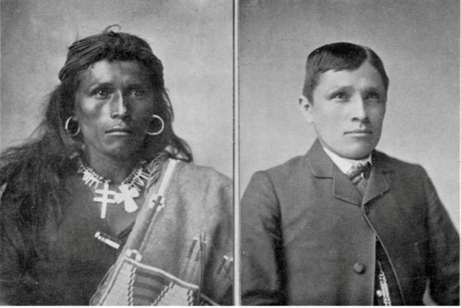 Native Indian American boy stripped of his culture