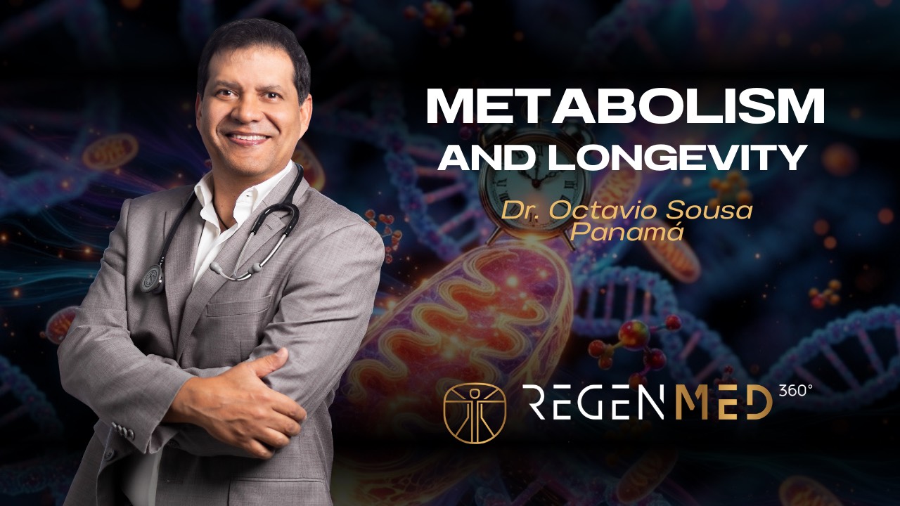 Metabolism and longevity explained by Dr Octavio Sousa at RegenMed360 Panama