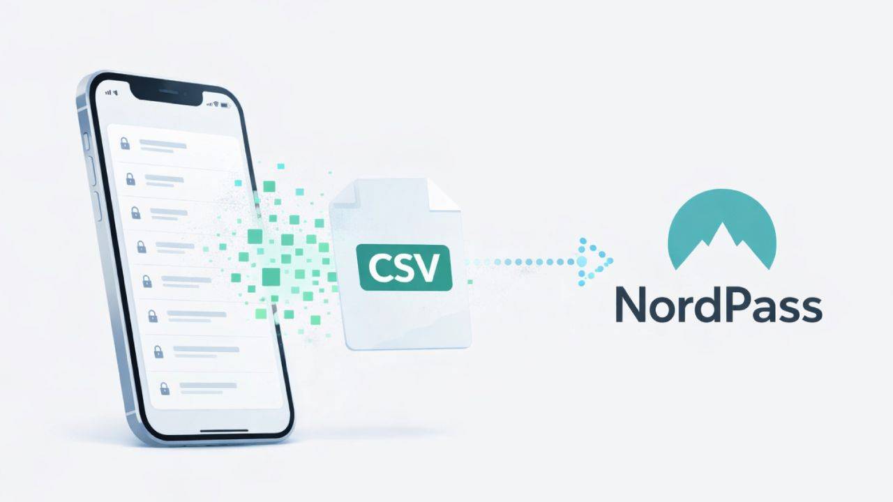 importer mots de passe iphone