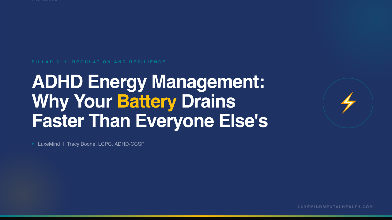 ADHD energy management strategies for adults