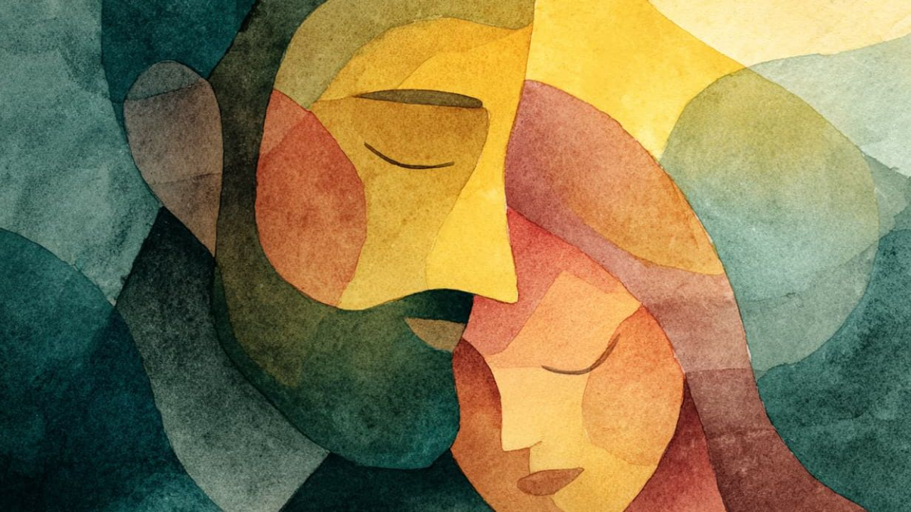 Two people trusting each other