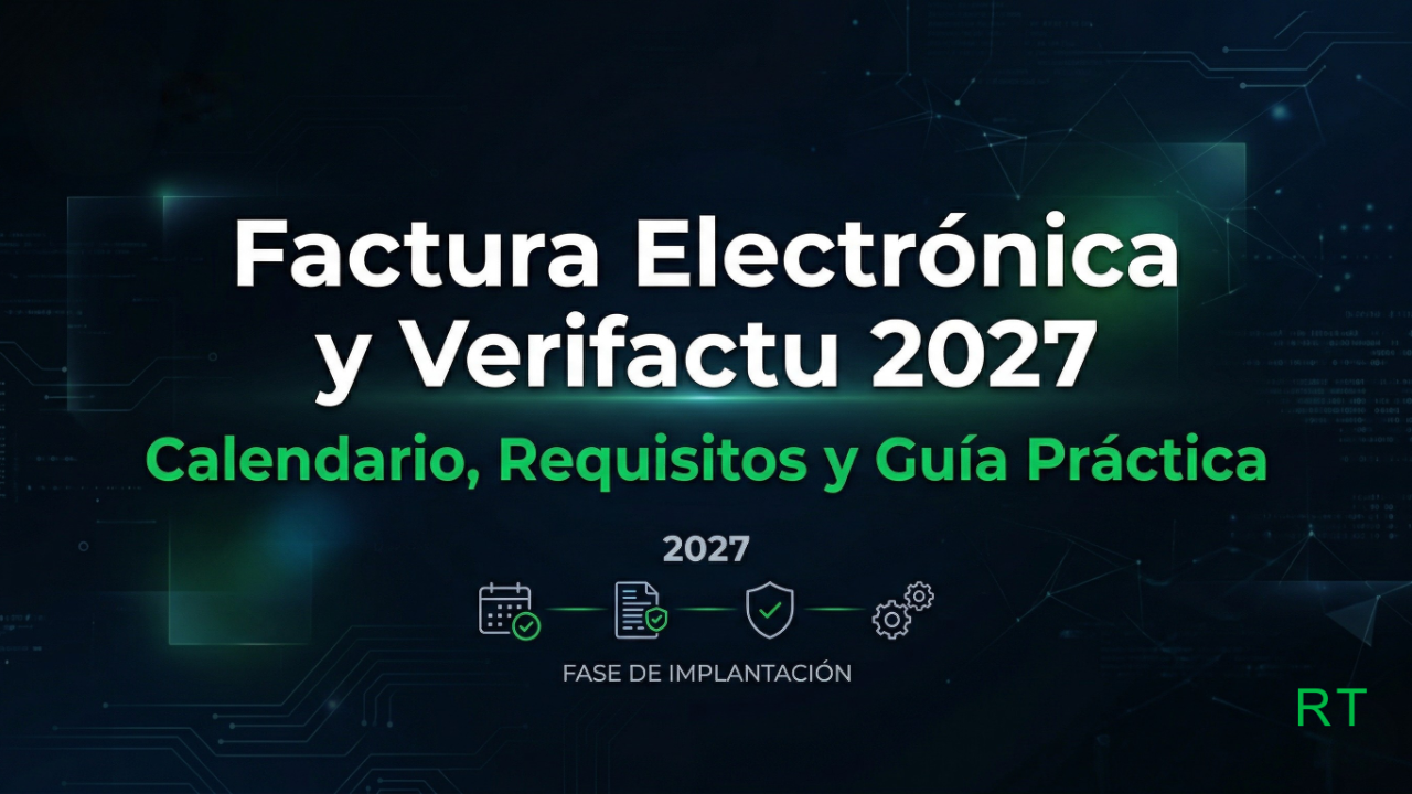 Factura electrónica obligatoria y Verifactu 2027 - calendario requisitos y guía práctica para autónomos y empresas en España