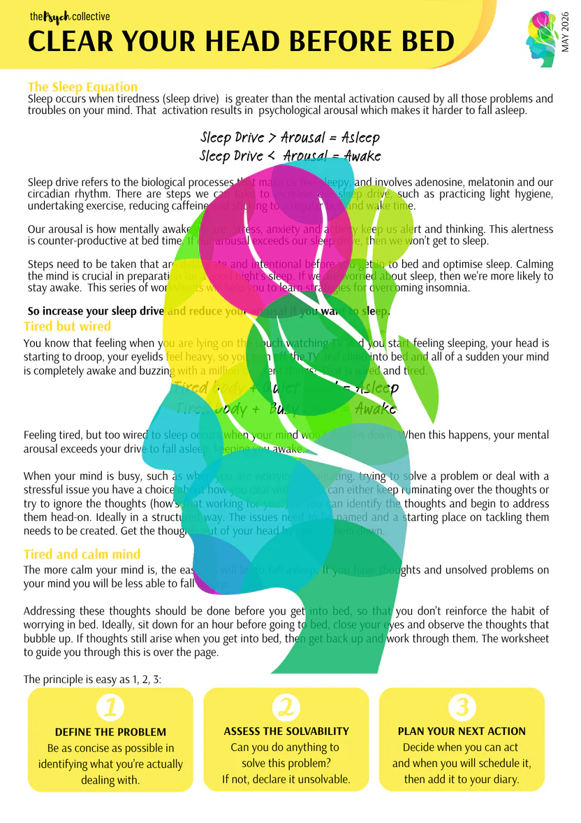clear your head before bed PDF