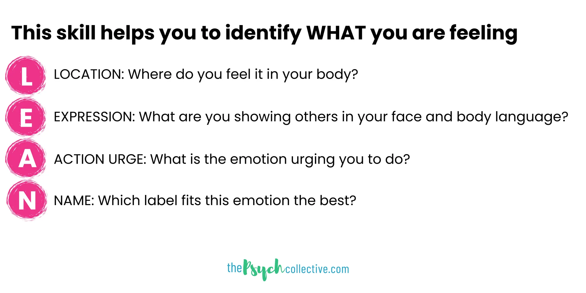 Identify what you are feeling