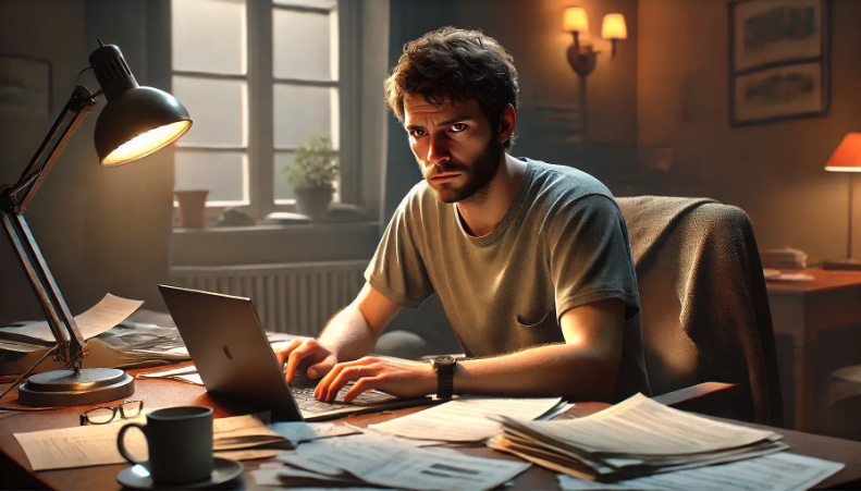 man on chair making DVA mental health claim