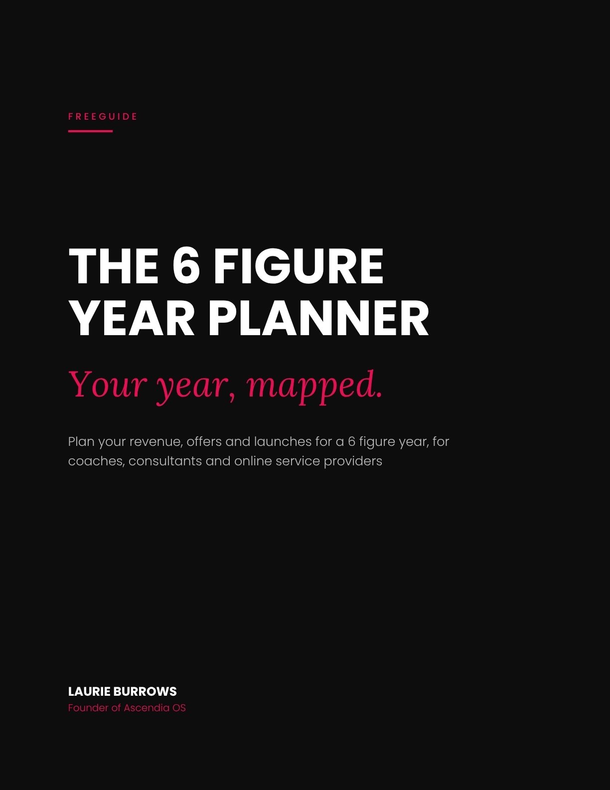 The 6 Figure Year Planner free guide