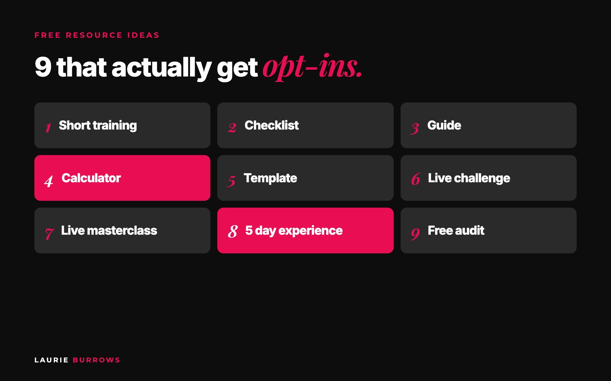 9 free resource ideas that get opt-ins for coaches and service providers