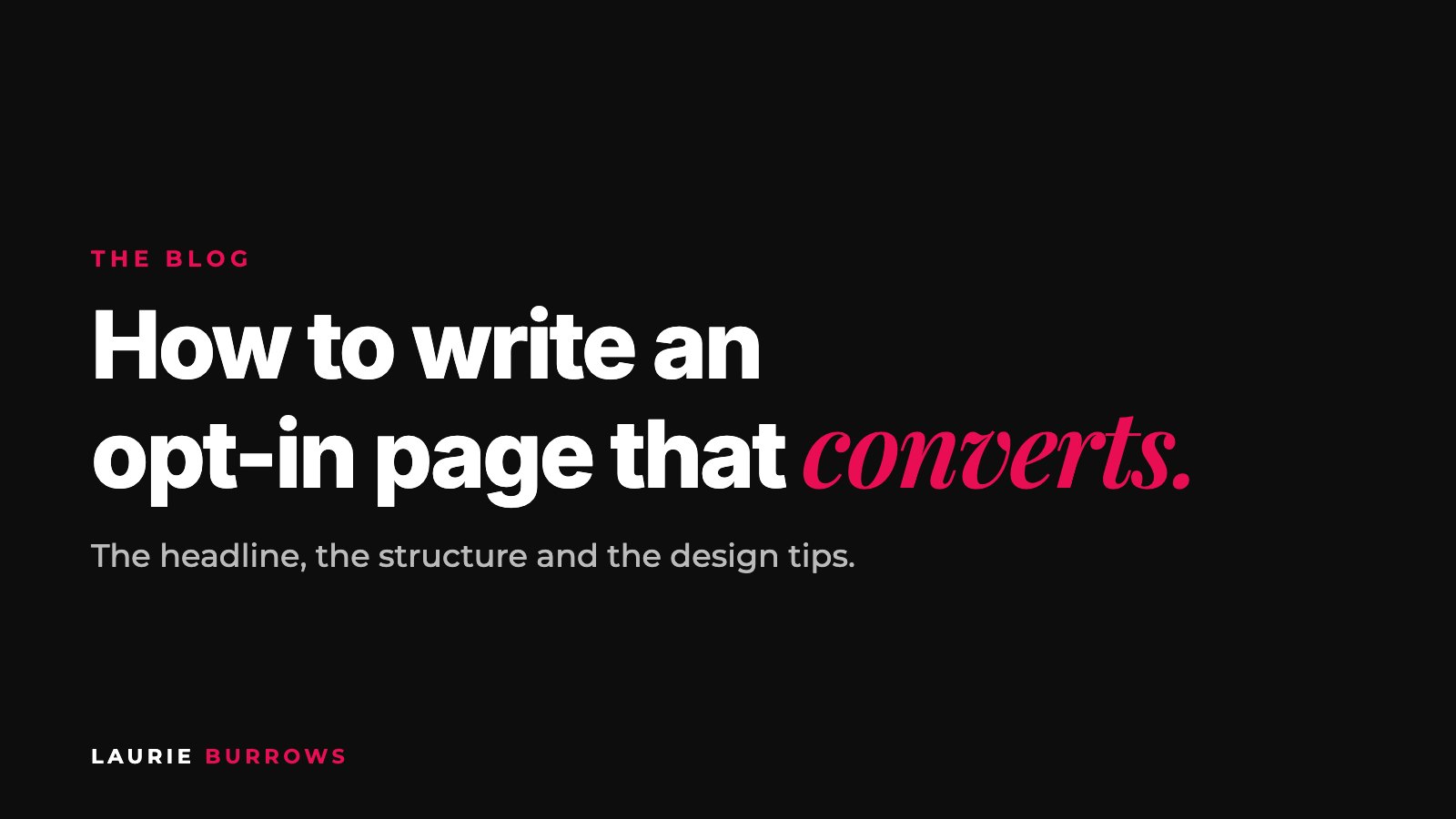 How to write an opt-in page that converts for coaches