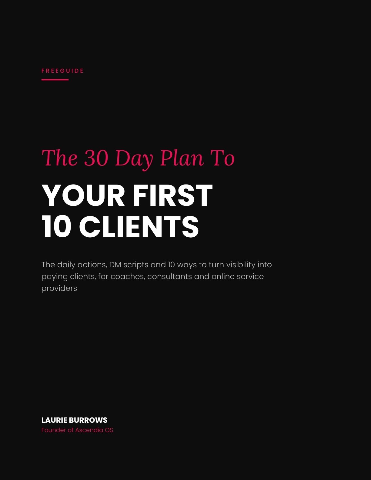Your First 10 Clients free guide