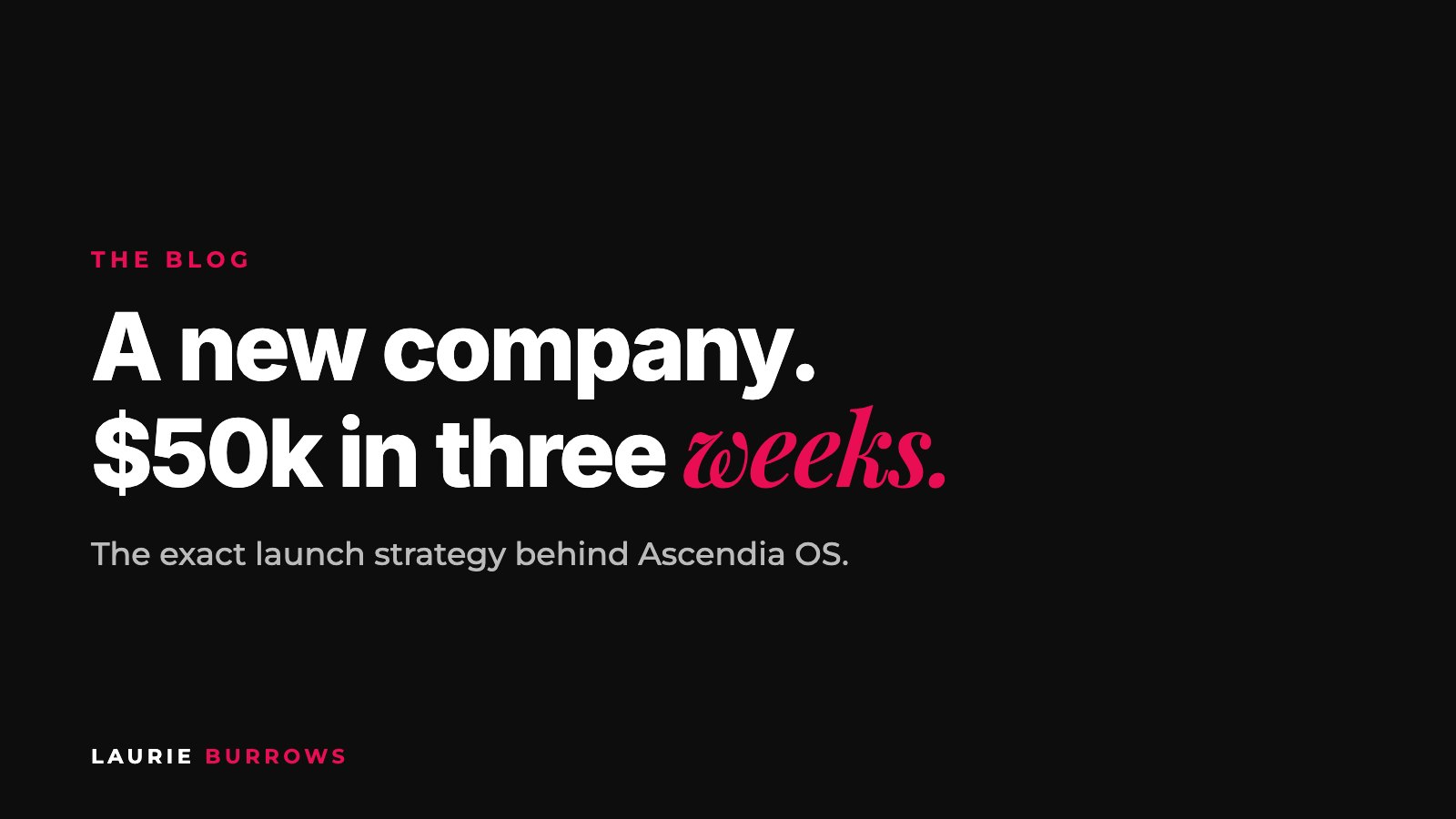 How I launched a software company and made $50k in three weeks