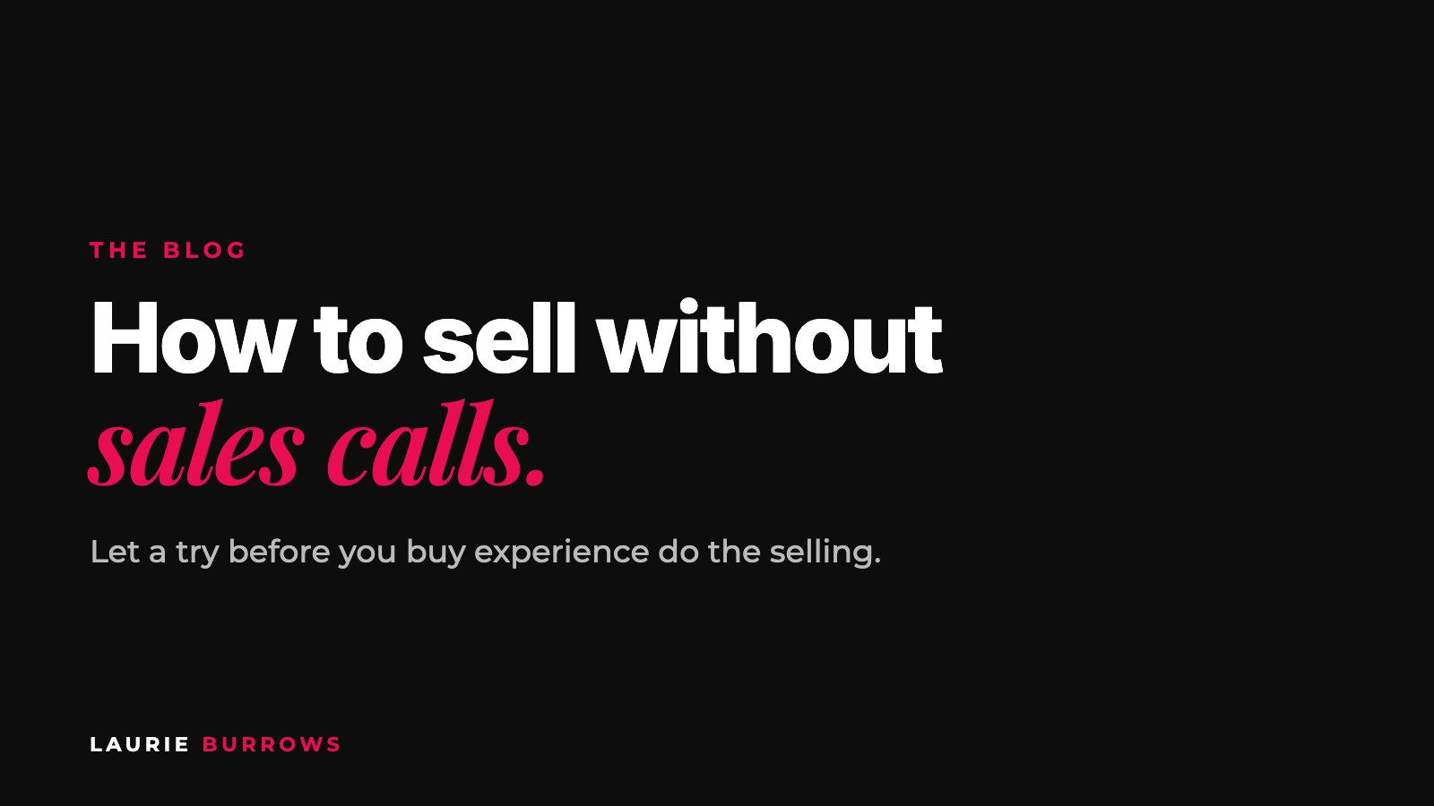 How to sell without sales calls as a coach or consultant