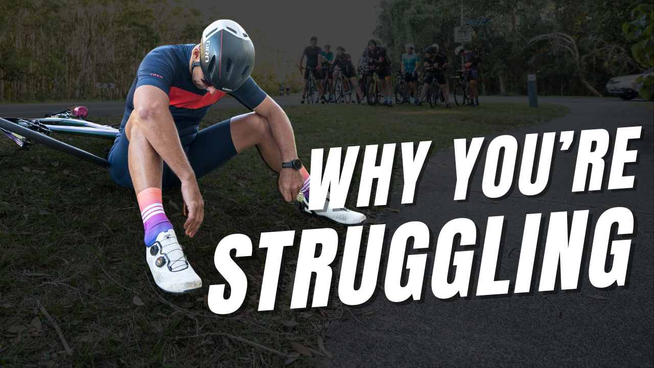 Tired triathlete struggling with energy and nutrition