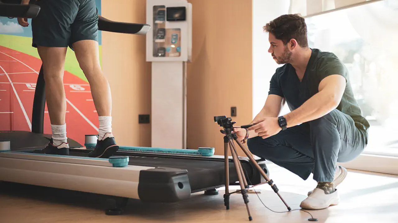 Patient Having Gait Analysis At South London Foot Clinic