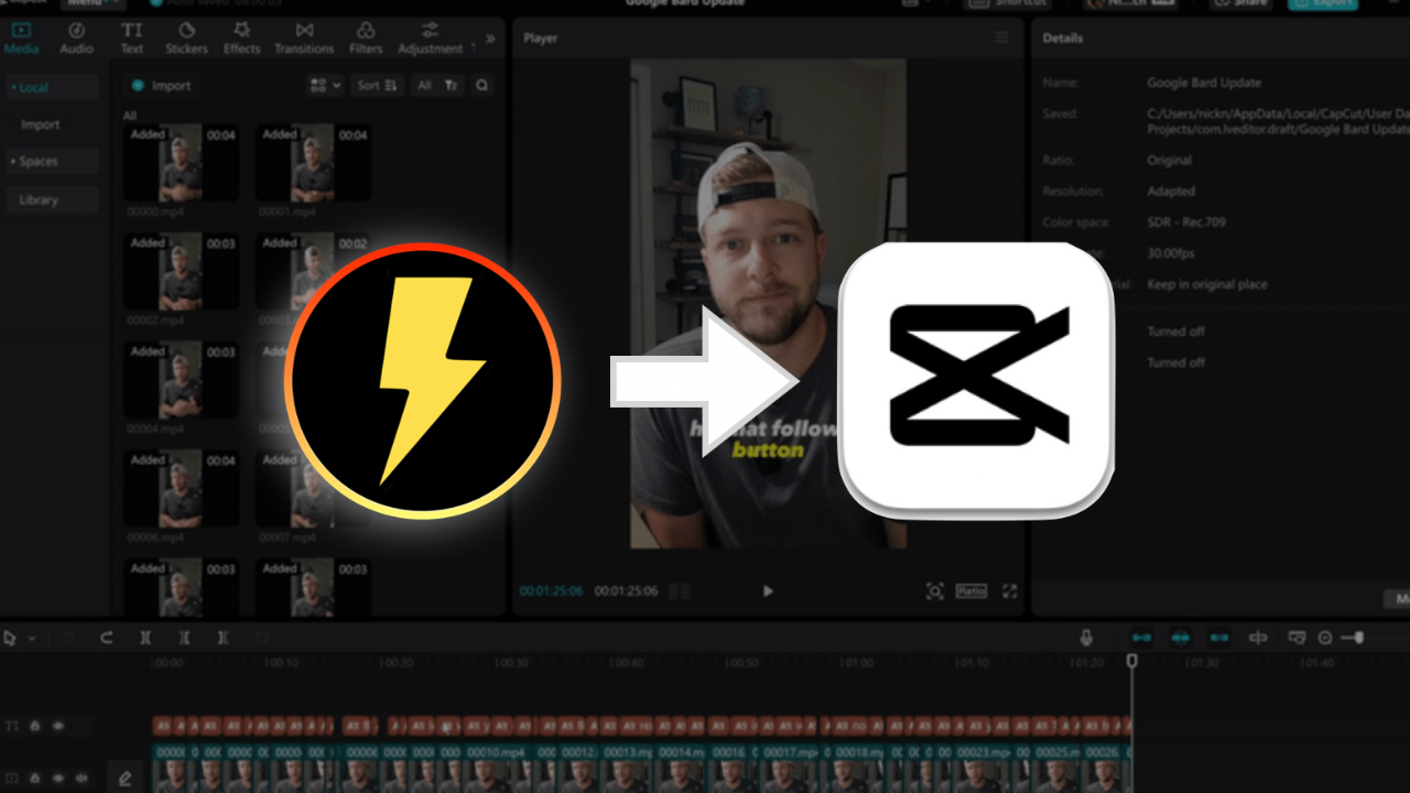 TimeBolt to Capcut Shorts Workflow