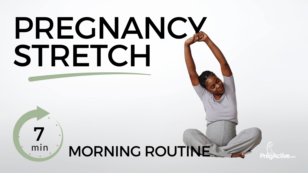 7 Min Morning Prenatal Stretch for 2nd & 3rd Trimester | Pregnancy Stretches for Back & Hip Relief
