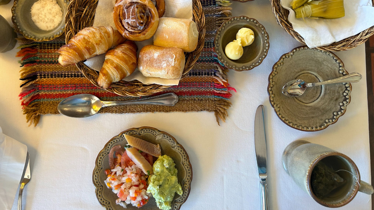 breakfast in Peru. Food is Life. 