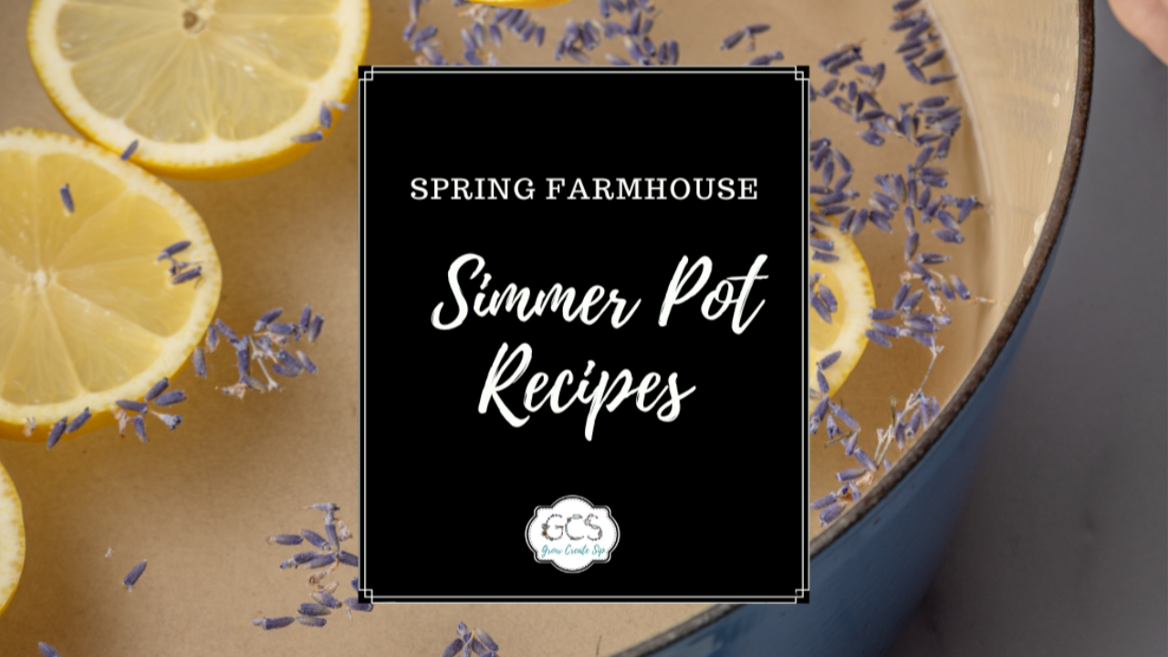 Boiling pot of water with lemons and lavender Grow Create Sip Blog