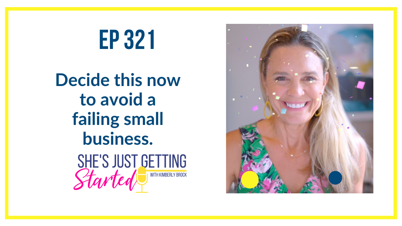 Ep 321: Decide this to avoid burnout in your small business.