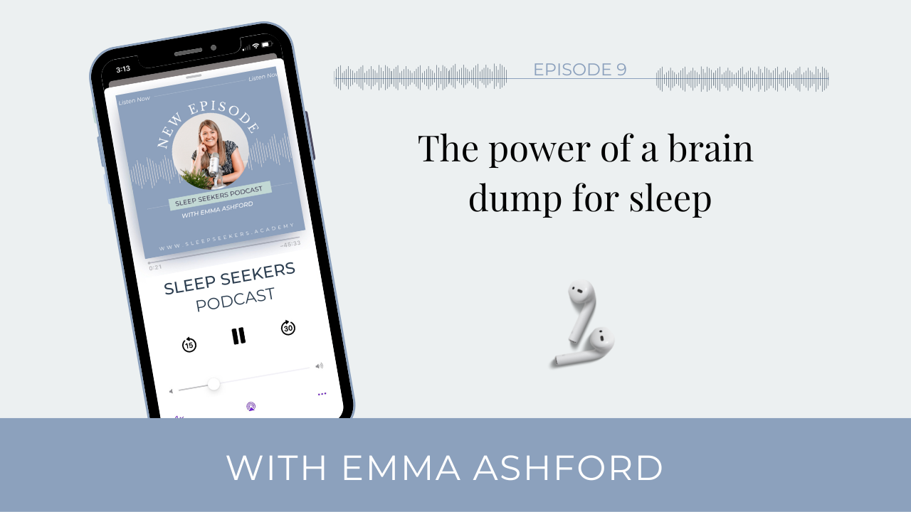 The power of a brain dump for sleep podcast