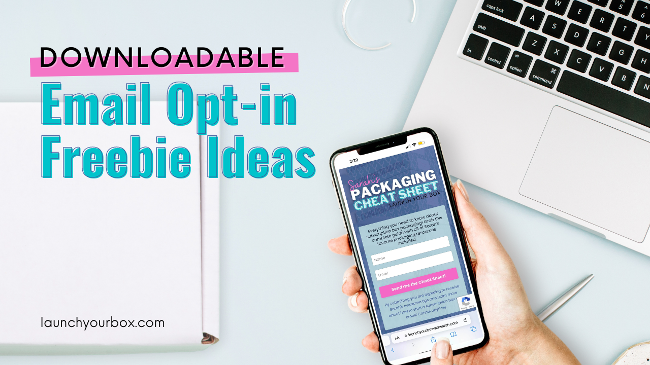 Downloadable Email Opt-in Freebie Ideas