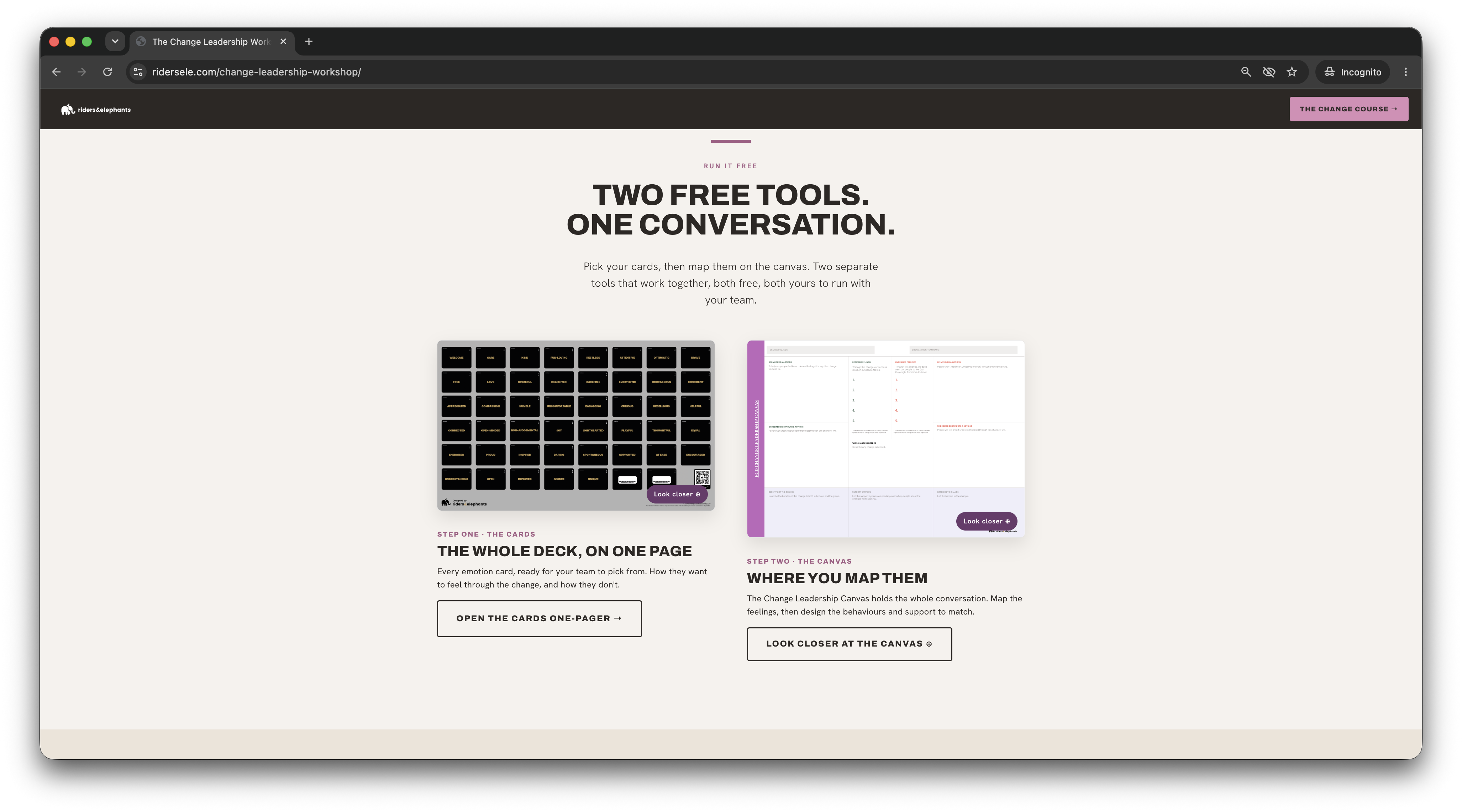 The free ECD one-pager, every emotion card on one page