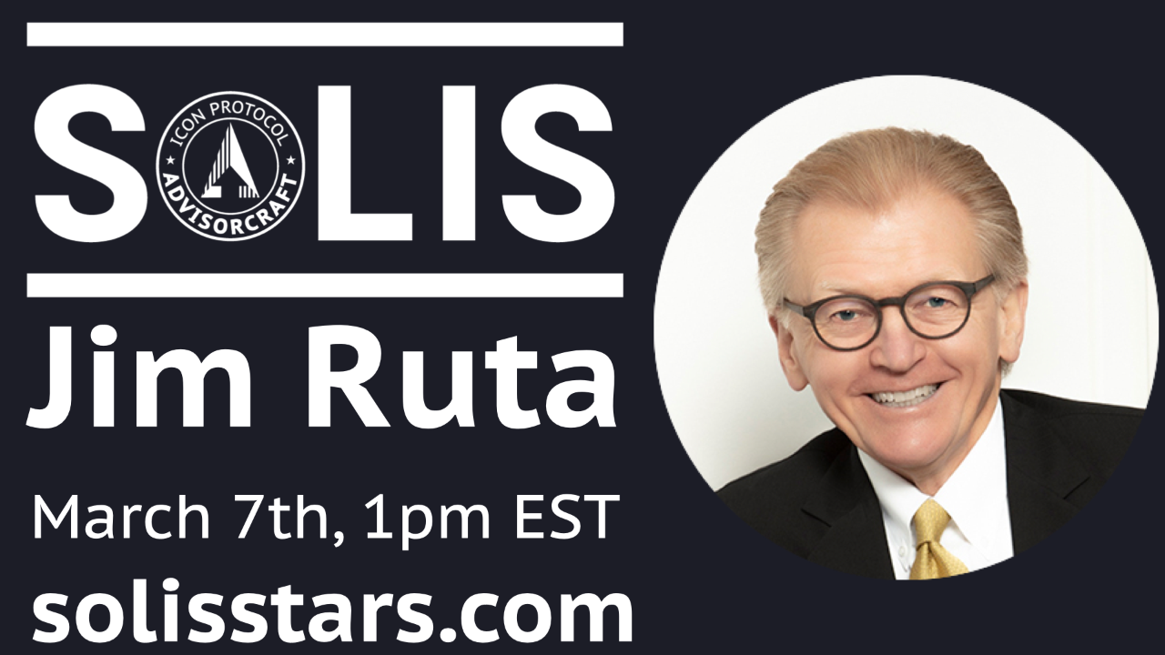 Jim Ruta is the next speaker for SOLIS session 13