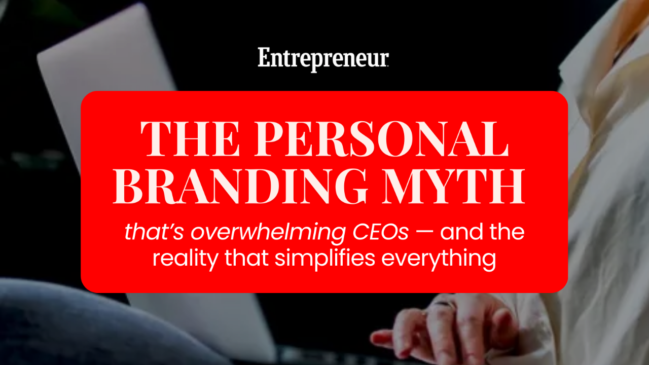 The Personal Branding Myth