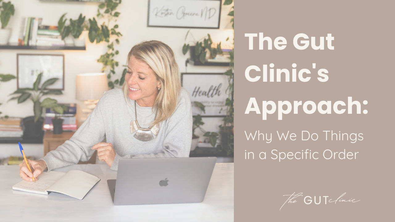 Naturopath Kirsten Greene explaining The Gut Clinic's five-stage approach to treating SIBO and IBS