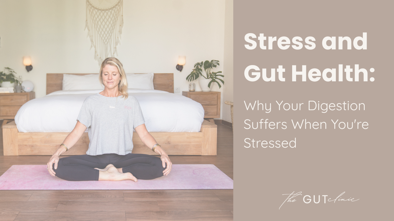 Naturopath Kirsten Greene explaining the connection between stress and gut health for IBS and SIBO