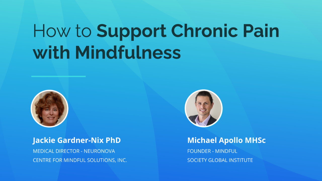 how to manage chronic pain
