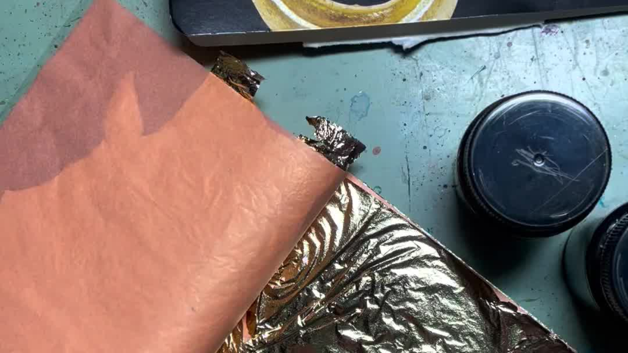 TuesdayToolsAndTechniques how to use gold leaf