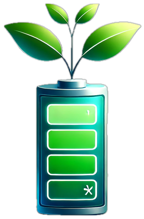 Illustration d’une batterie en bonne santé