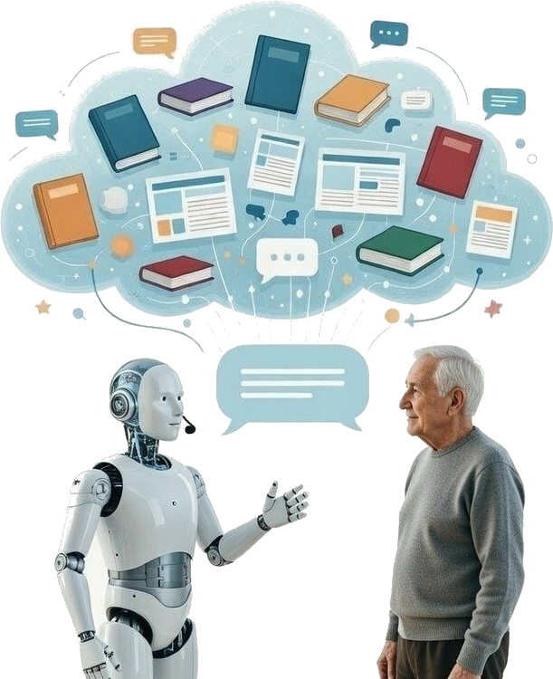 Discussion entre une personne et une intelligence artificielle