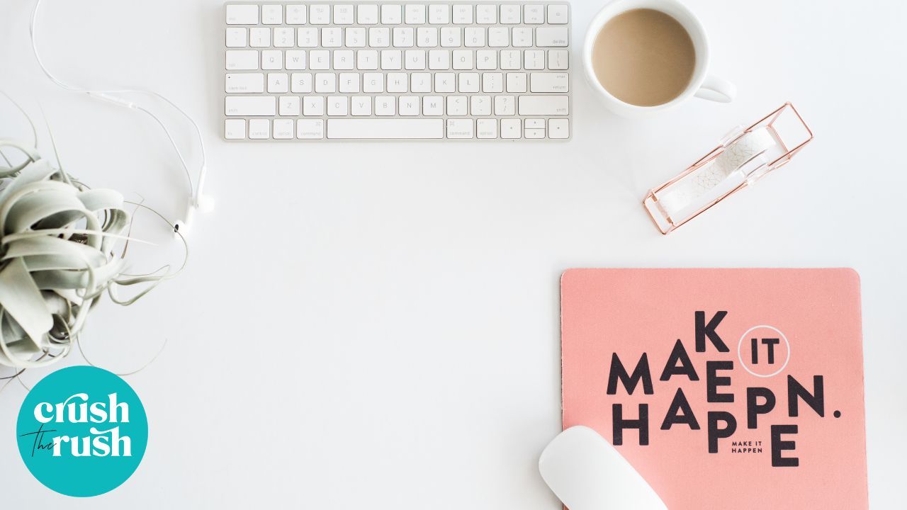 Overhead of desk with keyboard to show how to get started with email funnels