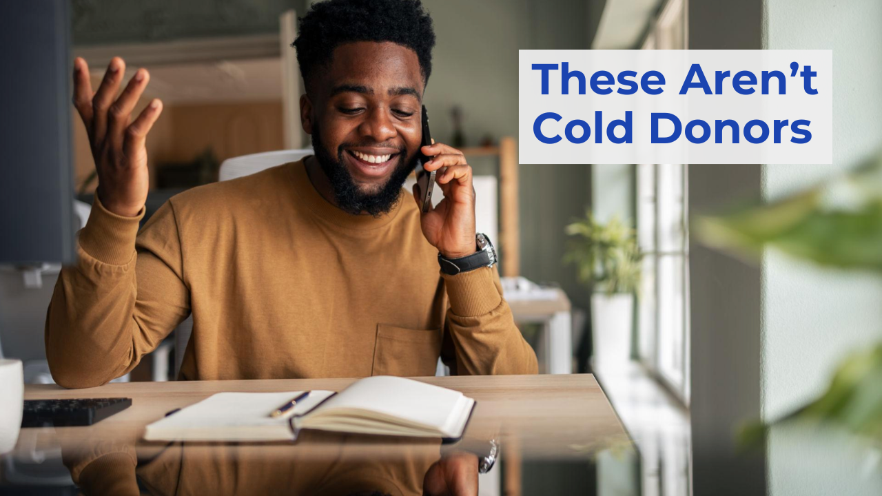 A fundraiser calling a lapsed donor