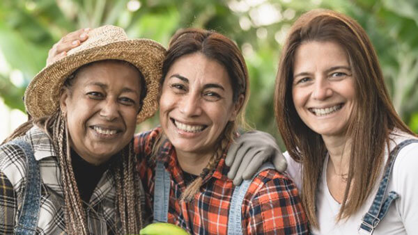 self-healing through healthy relationships ~ three woman farmers